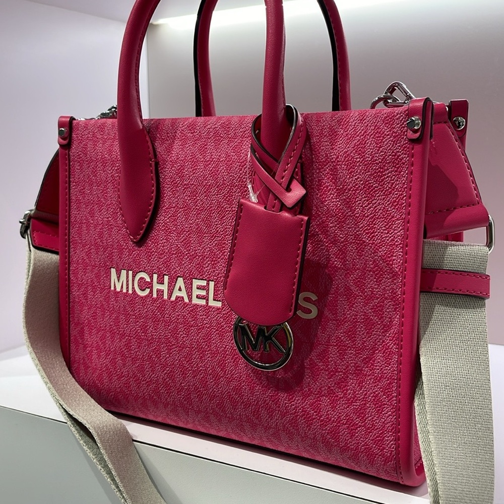 Michael Kors Mirella Small Signature Logo Crossbody Bag
Dragonfruit 
NWT - Picture 7 of 16